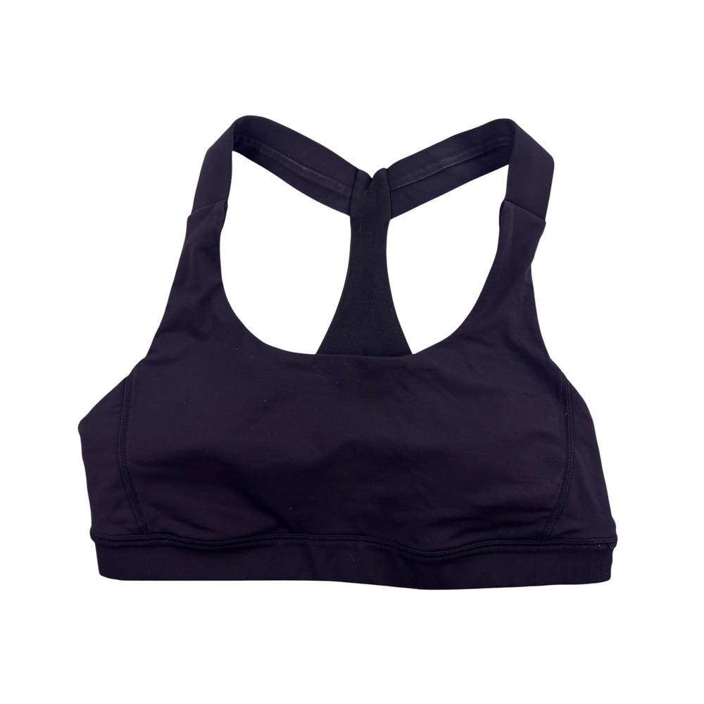 Lululemon Invigorate Sports Bra Black Racerback High Support Size 8